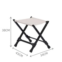 Tabouret de camping pliable portable en tissu Oxford 600D avec cadre en acier carbone, chaise d'extérieur à pliage rapide pour la pêche, la randonnée, le barbecue et les voyages