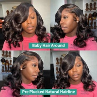 Cheveux bruts Bob perruque hd lace frontal perruques cheveux vierges perruques de cheveux humains pour femme noire