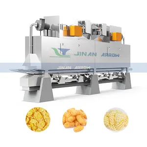 High Temperature Puffing Snacks Oil-Free Puffing Corn Flakes Pellet Through Flow Baking Oven
