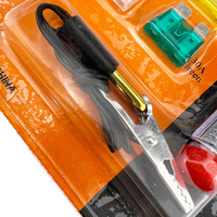 Kit de test de fusibles automobiles, assortiment de fusibles à lame avec stylo testeur de circuit pour la réparation du système électrique automobile, 10 pièces