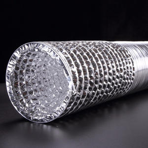 Tuyau de ventilation pour système CVC industriel de 4 pouces 3 m, non isolé, <span class=keywords><strong>double</strong></span> <span class=keywords><strong>paroi</strong></span> en aluminium, <span class=keywords><strong>flexible</strong></span>, facile à installer - Product Image 4