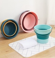 Seau de rangement pliable en plastique pour la maison, bac de rangement pliable, écologique, 42 cm, seau à eau pour les voyages