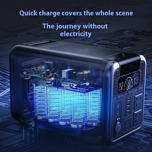 Batterie portable 800W, prise EU 220V, grande capacité, alimentation extérieure, onduleur à onde sinusoïdale pure MPPT pour la maison, le camping et les situations d'urgence - Product Image 3