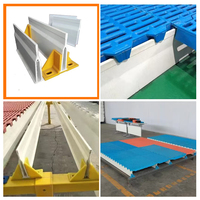 Plancher en plastique à lattes pour moutons, panneau à lattes en plastique pour chèvres, revêtement de sol à lattes pour élevages de moutons et chèvres