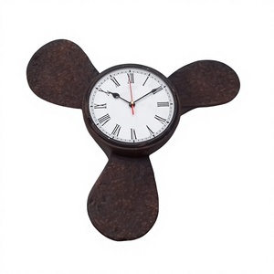 Rustic Style Propeller <b>Clock</b> Office Home Decorative <b>Wall</b> <b>Clock</b> Most Trending Metal Airplane Models Propeller <b>Clock</b> Best Price - Product Image 1