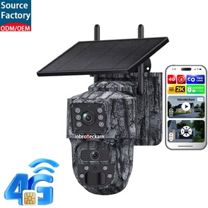 กล้องติดตามสัตว์ป่าแบบ PTZ ระบบ 4G พลังงานแสงอาทิตย์ พร้อมเลนส์คู่ ลายพราง  ติดตามอัตโนมัติ สำหรับการรักษาความปลอดภัยและการสังเกตสัตว์ป่า - Product Image 1