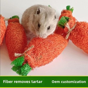 Loofah de juguete para mascotas con correa de zanahoria para moler los dientes para morder la limpieza de los dientes - Product Image 6