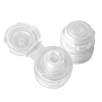 Bouchons en plastique à usage unique avec joint d'induction intégré, valve en silicone TPE, pour bouteilles de ketchup et de jus, bouchons à clapet en plastique