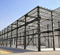 Structure en acier léger modulaire préfabriquée pour entrepôt industriel extérieur, montage facile, maison préfabriquée