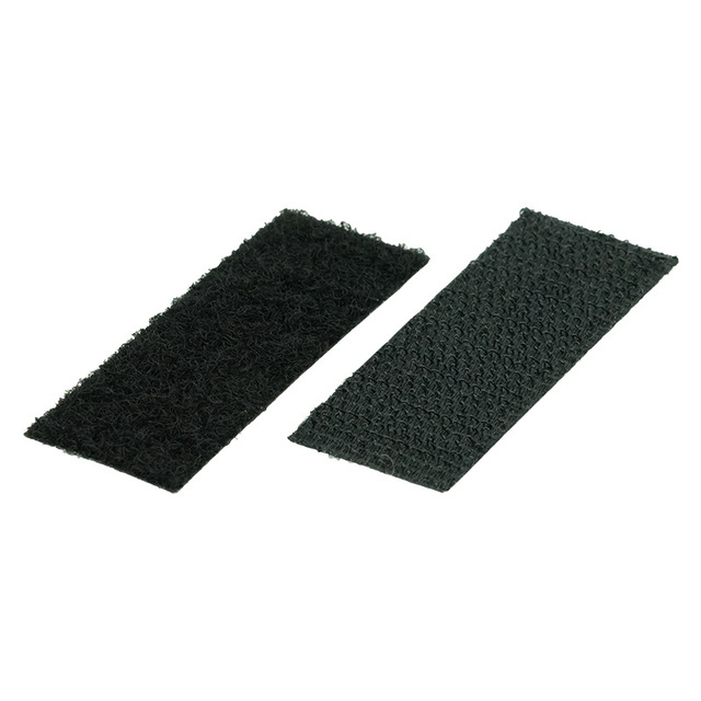 Die-cut Nylon Elastic for Self-adhesive for Buckle Single-sided Hook Black and White Adhesive Back Rectangular Tie Velcro