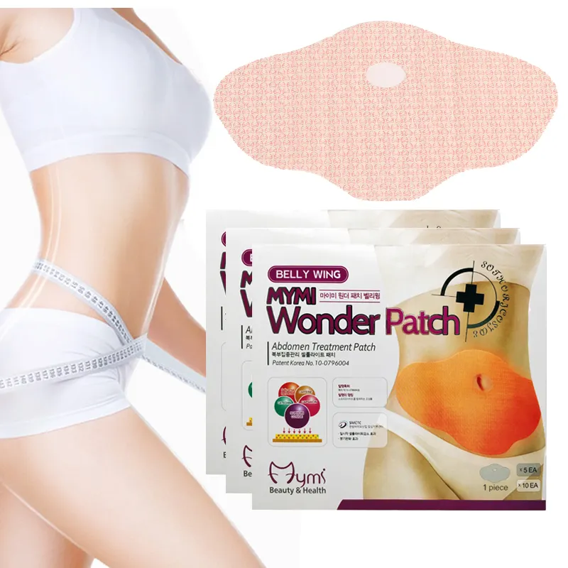 Mymi Wonder Detox – Patch amincissant pour le ventre, brûleur de graisse, Anti Cellulite, perte de poids, produit de santé pour le corps mince, 10 pièces