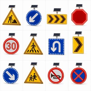 Panneau <span class=keywords><strong>de</strong></span> signalisation routière à LED solaire en forme <span class=keywords><strong>de</strong></span> flèche, en aluminium moulé sous pression, IP65, avec indicateur <span class=keywords><strong>de</strong></span> direction réfléchissant 3M EGP pour <span class=keywords><strong>la</strong></span> construction routière et les autoroutes - Product Image 4