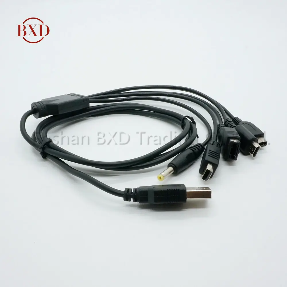 USB Cable for PSP Charging Cable for NDSL 5 in 1 Cable for Nintendo New 3DS XL