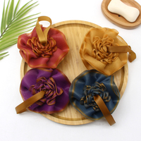 Poufs en maille douce, éponge de bain en forme de rose, éponge de douche exfoliante, éponge de bain exfoliante