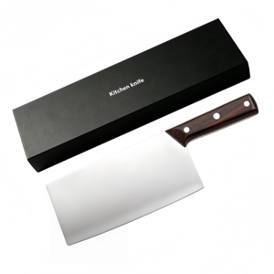 Hot Sale Chinese Cleaver 7CR17MOV Mirror-finished integrated <b>knife</b> For Meat Vegetable Slicing Not for <b>Bone</b> Chopping DIY OEM ODM - Product Image 2