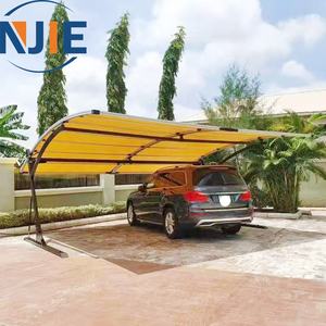 Garage et <span class=keywords><strong>carport</strong></span> en aluminium autoportant résistant aux intempéries avec <span class=keywords><strong>bois</strong></span> traité à la pression naturelle <span class=keywords><strong>pour</strong></span> le stationnement des voitures - Product Image 3