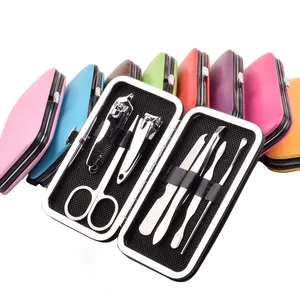 Professional stainless steel home nail clipper 7piece set for beauty tool