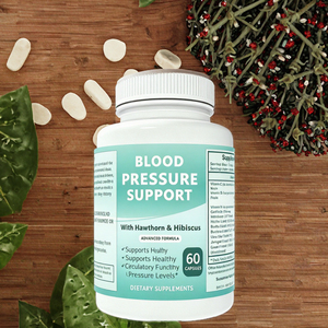 Premium Blood Pressure Support Capsules Hawthorn Hibiscus Natural Herbal Dietary Supplement for Healthy Circulation Adult Use 60 - Product Image 3