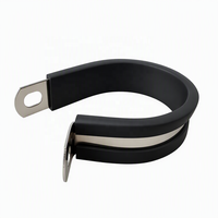 Collier de serrage à vis sans fin pour tuyau souple avec doublure en caoutchouc allongée 12 mm, anti-extrusion et anti-cisaillement pour tuyau d'intercooler