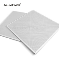 Panneaux de plafond en nid d'abeille en aluminium ignifuge Alumtimes 600X600 pour mur-rideau de centre commercial