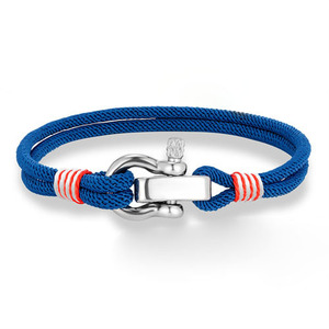 Pulsera de Acero Inoxidable Ajustable con Ancla y Cuerda Trenzada, para Parejas, Unisex o como Regalo para Ella - Product Image 2