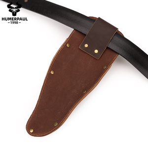 Étui à ciseaux en cuir HUMERPAUL, outil portable en cuir de vache, sac de rangement pour pinces de jardinage et d'horticulture, pochette vintage pour la taille - Product Image 3