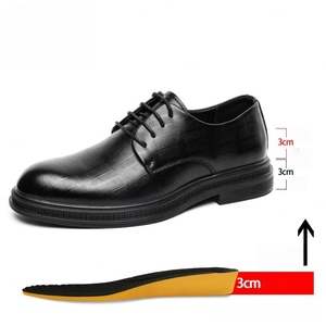 Men's Fall 2025 Formal <b>Shoes</b>-New English Pointed-Toe <b>Height</b> <b>Increasing</b> Waterproof Breathable Wedding Bridal Gown Tie <b>Shoes</b> - Product Image 1