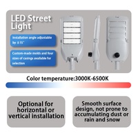Lampadaire LED étanche IP66 XINDECO XD-LD-01 60W-360W SMD5050 150lm/W, CRI élevé, garantie 5 ans, 3000-6500K, pour extérieur