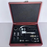 Coffret Cadeau d'Accessoires à Vin Personnalisables en Bois avec Logo Gravé au Laser, Tire-Bouchon Décapsuleur pour Mariages – Fournisseur Direct Usine