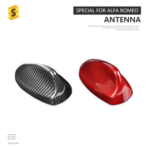 Accesorios de exterior de coche Real de fibra de carbono Shasha, accesorios de decoración de antena de Radio para <span class=keywords><strong>Alfa</strong></span> <span class=keywords><strong>Romeo</strong></span> Giulia Stelvio <span class=keywords><strong>2023</strong></span> - Product Image 3