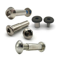 Vis Chicago M3 M4 M5 M6 M8 à tête fraisée, boulon de fixation, rivet, acier inoxydable, vis mâle et femelle pour cuir