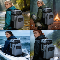 Sac à dos de sport résistant aux intempéries, sac de sport robuste 35L avec compartiment pour ordinateur portable, poche cachée, compartiment ventilé pour chaussures, idéal pour la randonnée