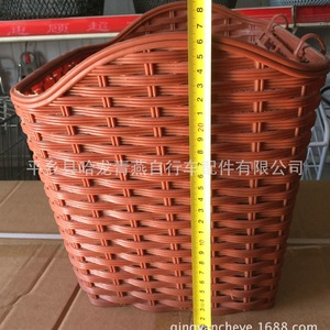 ตะกร้าจักรยานพลาสติก สีน้ำตาลกาแฟ ติดแฮนด์จักรยาน อุปกรณ์เสริมที่ทนทาน - Product Image 4