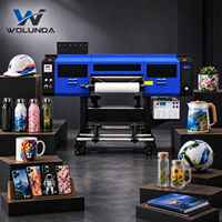 Machine d'impression UV DTF personnalisée pour étiquettes, logos, mugs, bouteilles, coques de téléphone, couvertures de livres, 60 cm avec films A et B Flexi