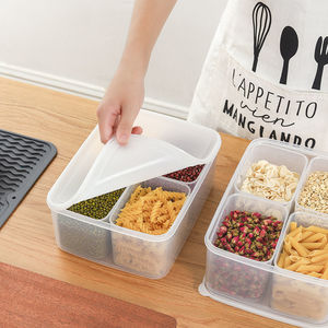 Food <b>Container</b> Rectangle L Airtight <b>Plastic</b> <b>Lid</b> Fridge Organizer - Product Image 4