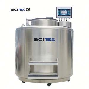 Scitek cryobiobank ถังไนโตรเจนเหลวสองโหมดการจัดเก็บไอและของเหลวสำหรับอุปกรณ์ทำความเย็นในห้องปฏิบัติการ - Product Image 4