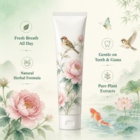Dentifrice blanchissant anti-taches pour adultes, usage domestique, fabricant, logo personnalisé, OEM, ODM, menthe naturelle, sans fluor, haleine fraîche, vente en gros