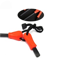 Outil de survie durable avec poignée orange, allume-feu en silex pour le camping, les activités de plein air et les situations d'urgence