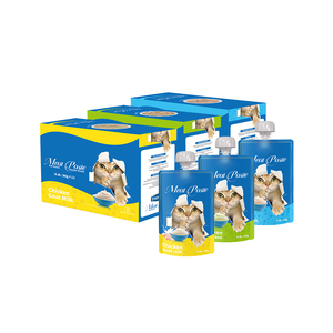 Vente en gros d'usine 85g Nourriture humide pour chats - Saveur naturelle de <span class=keywords><strong>poulet</strong></span> et de saumon riche en protéines, sans danger pour les animaux, qualité export - Product Image 2