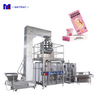 Machine d'emballage entièrement automatique à haute efficacité pour la mise en carton des sachets stand-up de crème glacée, chocolat, bonbons et aliments