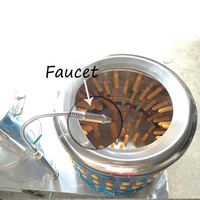 QDMECH Machine de nettoyage de plumes de canard Épilation de volaille Machines de cueillette et d'échaudage Poulet Canard Oie Plucker