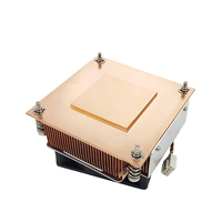Xinhao OEM ODM PC ventilateur radiateur 78mm * 78mm LGA1700 2U 4pin cuivre Base cuivre aileron refroidisseur pour centre de données serveur hôte CPU refroidissement