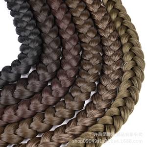 Extensions de queue de cheval tressées Yaks Factory noires 242331b276136h27 Miss Hair Extensions Cheveux domestiques en soie non Remy - Product Image 4