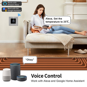 Умный Wi-Fi термостат Tuya Smart Life с сенсорным ЖК-дисплеем, контроллер температуры с функцией таймера для дома и отеля - Product Image 6