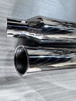 Embout d'échappement de camion diesel en acier inoxydable grande taille à paroi simple, fournisseur chinois, prix