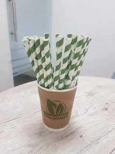 Pajitas de Papel Kraft Premium Ecológicas, Desechables y Biodegradables para Bebidas - Product Image 2