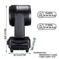 Igracelite 7x60W LED Bee Eye Moving Head Light IP65 Projecteur d'extérieur à effet kaléidoscope, Wash, Beam, Zoom, contrôle par pixel, DMX pour scène