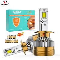 Bombilla LED para Auto T10PRO, Nuevo Diseño, Alta Potencia 200W, 18000LM, Canbus, H4, H1, H11, H7, Faros Delanteros LED