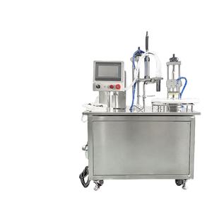 เครื่องบรรจุและปิดฝาอัตโนมัติแบบจานหมุน ใช้ได้กับน้ำหอม น้ำมันหอมระเหย สุรา สเปรย์ น้ำยาบ้วนปาก นม น้ำมันปลา เครื่องสำอาง - Product Image 1