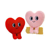 Almohada de Peluche con Forma de Corazón Rojo Personalizada, Rellena de Algodón PP, Juguete de Peluche para Perro, 11-30 cm, Unisex, Lindo Regalo de San Valentín para Edades de 2 a 13 Años